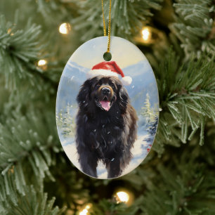 Décoration En Céramique Chien de Terre-Neuve