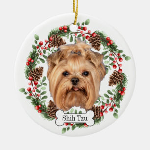 Décoration En Céramique Chien Shih Tzu