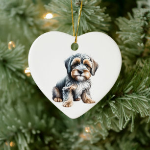 Décoration En Céramique Chien tibétain personnalisé