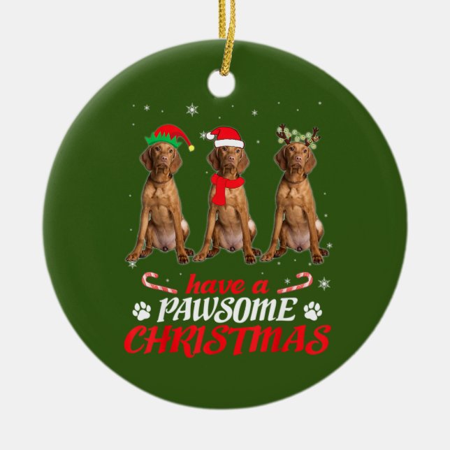 Décoration En Céramique Chien Vizsla (Devant)