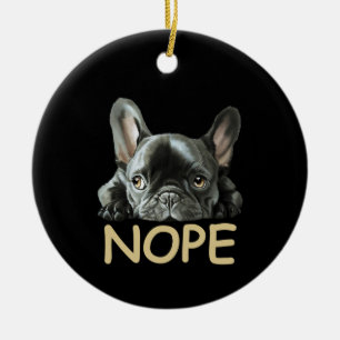 Décoration En Céramique Chiffre de taureau français Cadeaux Frenchie Nop