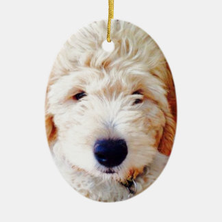 Décoration En Céramique Chiot de Goldendoodle