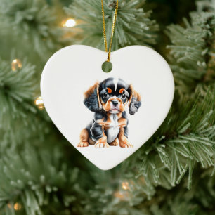 Décoration En Céramique Chiots Épagneul anglais personnalisé