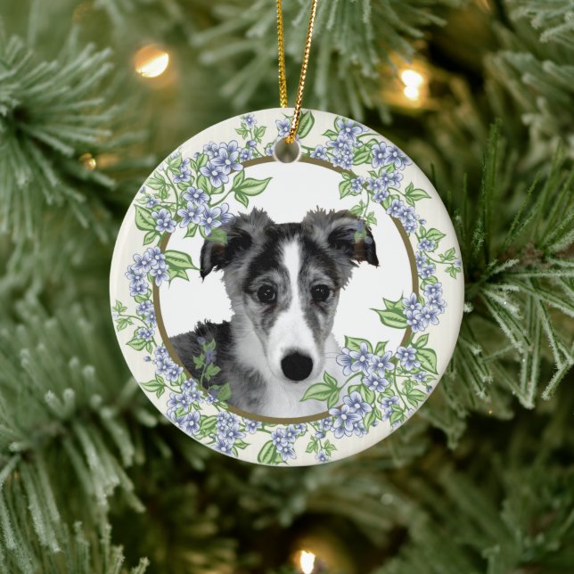 Décoration En Céramique Chiots Silken Windhound  (Arbre)