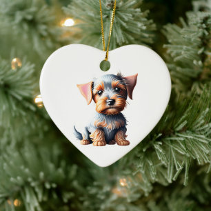 Décoration En Céramique Chiots Terrier Australien Personnalisés
