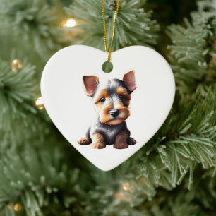 Décoration En Céramique Chiots Welsh Terrier Personnalisés