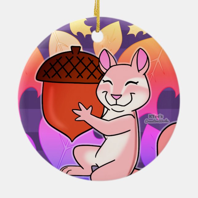 Décoration En Céramique Chipmunk joyeux - (Dos)