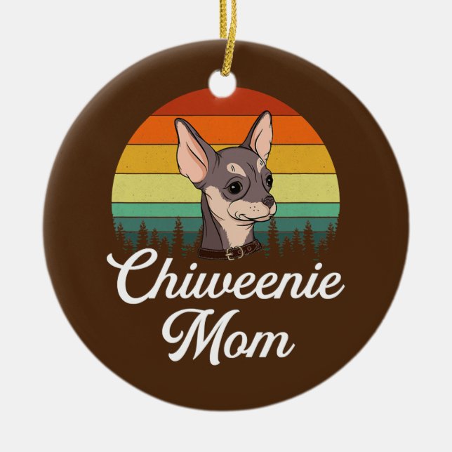 Décoration En Céramique chiweenie maman chiweenie (Devant)