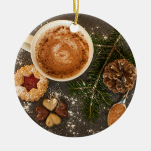 Décoration En Céramique Chocolat chaud de Noël