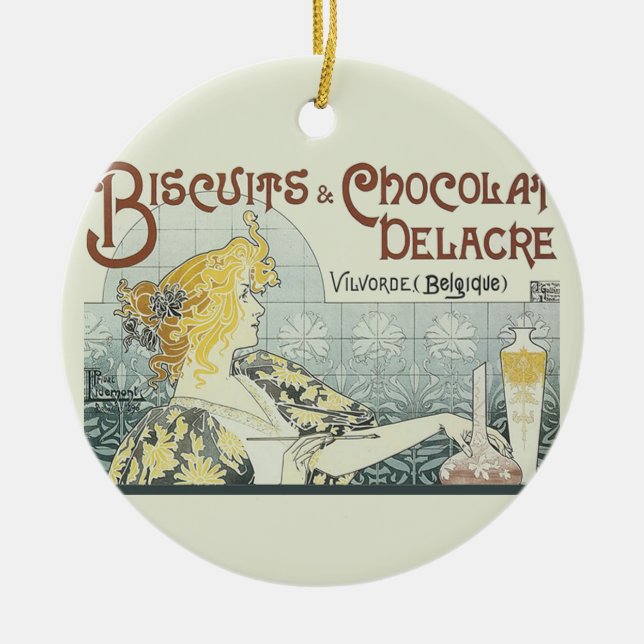 Décoration En Céramique Chocolos Art Nouveau (Devant)