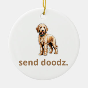 Décoration En Céramique Chou Goldendoodle "Envoyer Doodz" 2