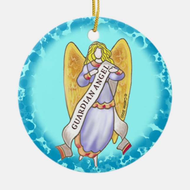 Décoration En Céramique Christian Guardian Angel Ornament (Devant)