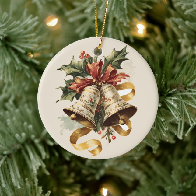 Décoration En Céramique Christmas Holiday Bells Ornament (Arbre)