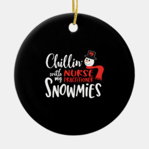 Décoration En Céramique Christmas nurse practitioner