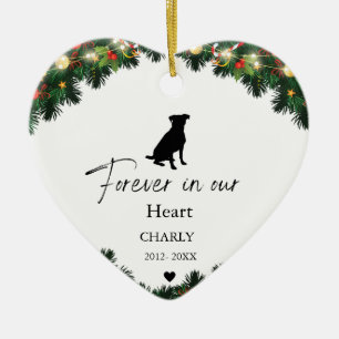 Décoration En Céramique Christmas Pet Cat Chien Nom du Mémorial