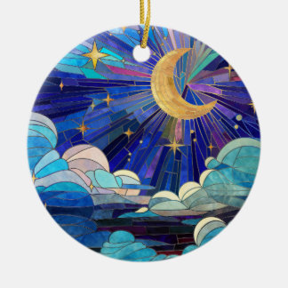 Décoration En Céramique Ciel nocturne - Art numérique Mosaic