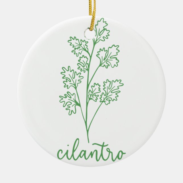 DÉCORATION EN CÉRAMIQUE CILANTRO (Devant)