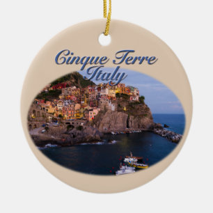 Décoration En Céramique Cinque Terre, Italie : Soirée romantique