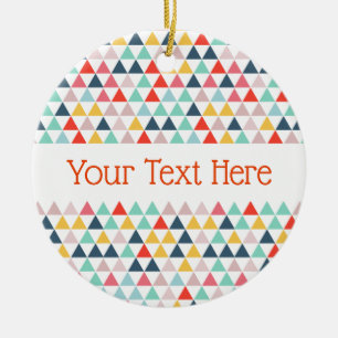 Décoration En Céramique Circus Color Triangles