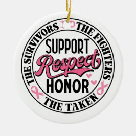 Décoration En Céramique Citation complémentaire sur le cancer du sein