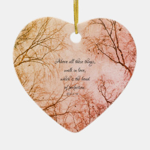 Décoration En Céramique Citation d'amour biblique