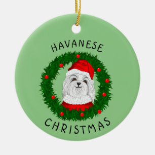 Décoration En Céramique Citation De Chien Drôle De Noël Havanais Père N