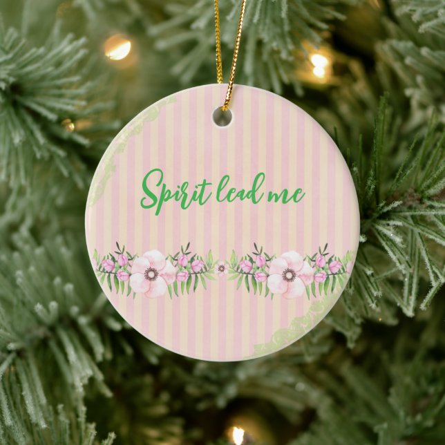 Décoration En Céramique Citation de Spirit Lead Me (Arbre)