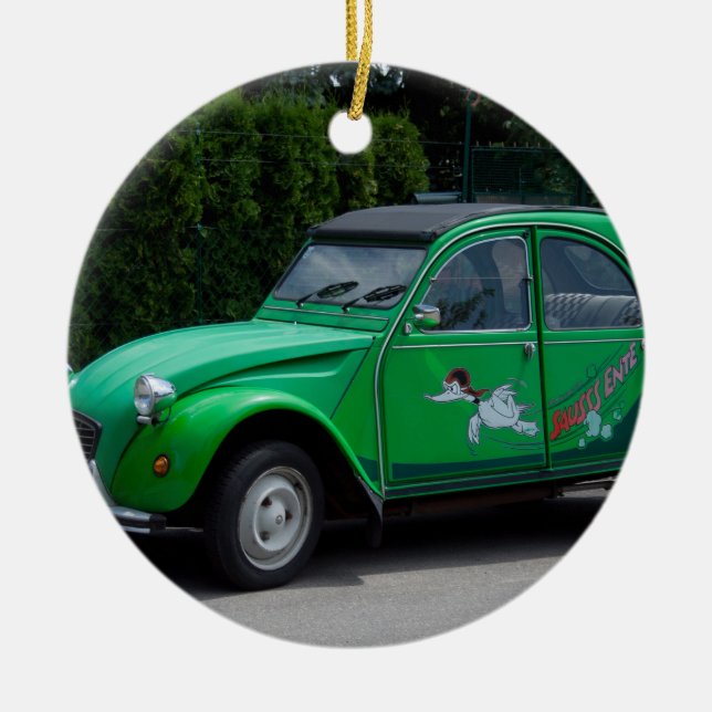 Décoration En Céramique Citroen 2 CV Sauss Ente (Devant)
