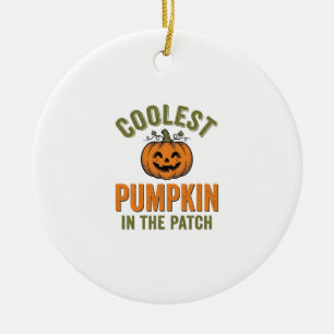 Décoration En Céramique Citrouille la plus cool du patch Halloween vintage