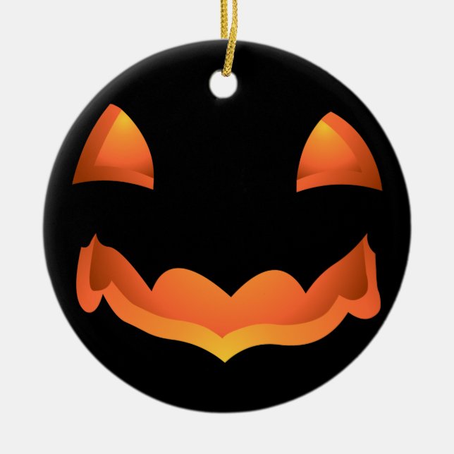 Décoration En Céramique Citrouilles serviettes d'Halloween personnalisées (Devant)