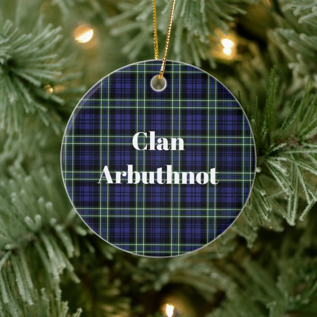 Décoration En Céramique Clan Arbuthnot Tartan (Arbre)