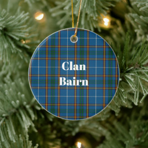Décoration En Céramique Clan Bairn Tartan
