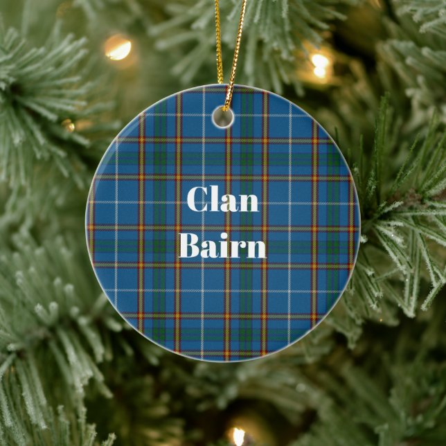 Décoration En Céramique Clan Bairn Tartan (Arbre)