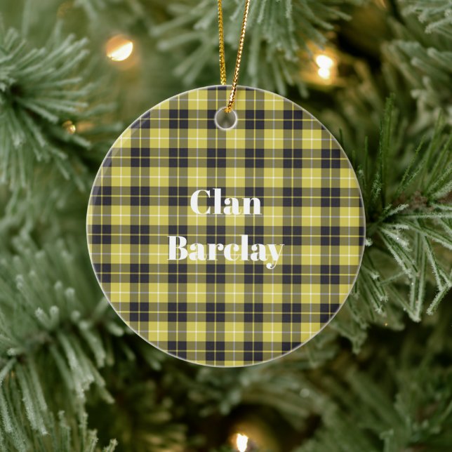 Décoration En Céramique Clan Barclay Tartan (Arbre)