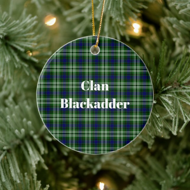 Décoration En Céramique Clan Blackadder Tartan (Arbre)
