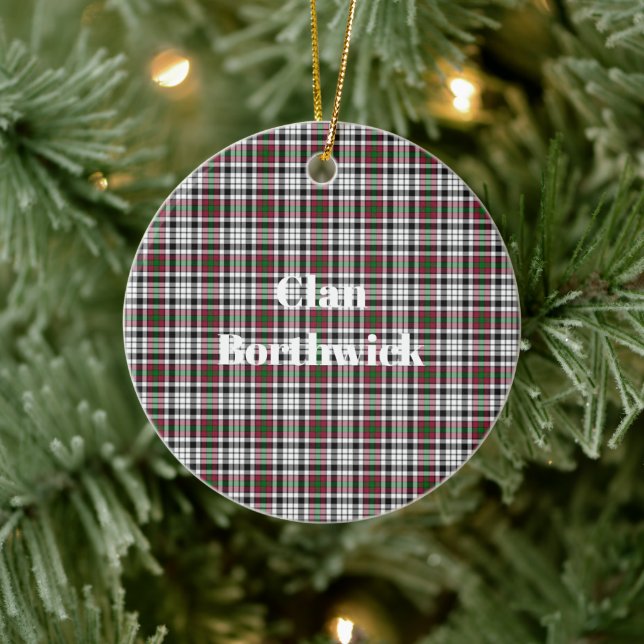 Décoration En Céramique Clan Borthwick Tartan (Arbre)
