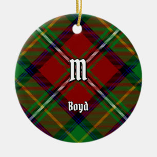 Décoration En Céramique Clan Boyd Tartan