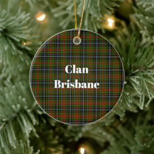 Décoration En Céramique Clan Brisbane Tartan