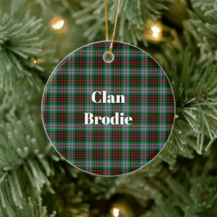 Décoration En Céramique Clan Brodie Tartan