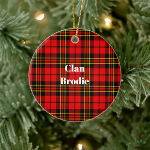 Décoration En Céramique Clan Brodie Tartan moderne