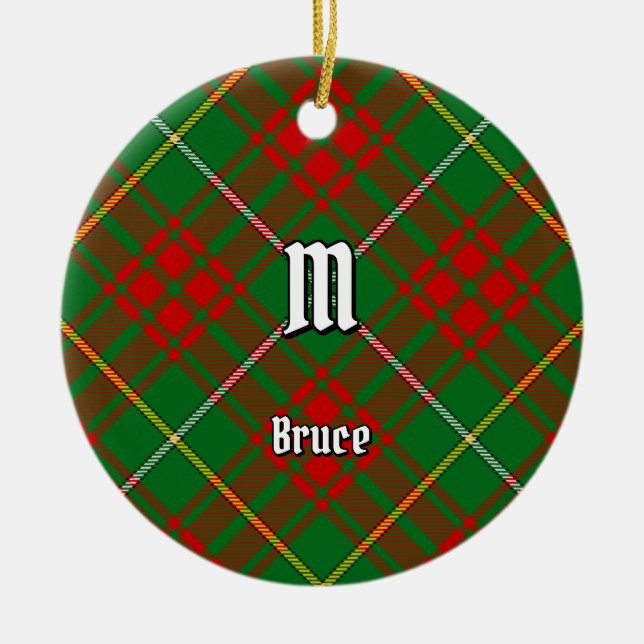 Décoration En Céramique Clan Bruce Hunting Tartan (Devant)