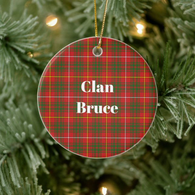 Décoration En Céramique Clan Bruce Modern Tartan (Arbre)