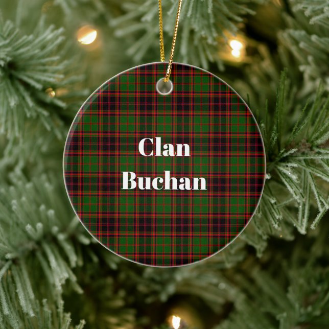 Décoration En Céramique Clan Buchan Modern Tartan (Arbre)