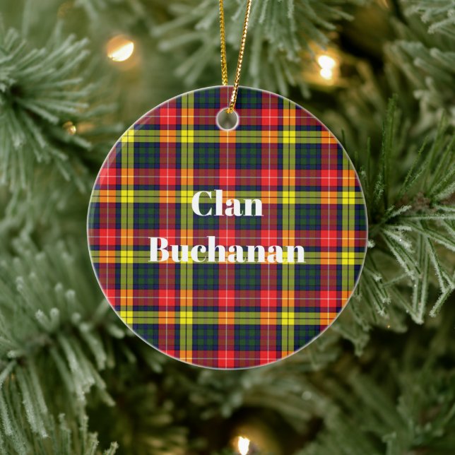 Décoration En Céramique Clan Buchanan Modern Tartan (Arbre)