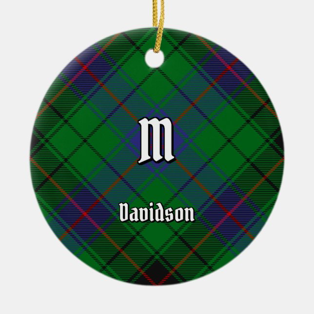 Décoration En Céramique Clan Davidson Tartan (Devant)
