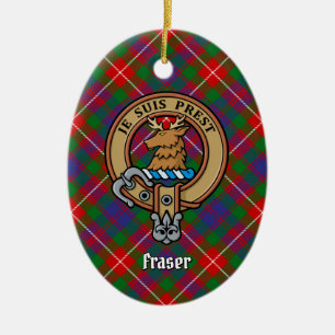 Décoration En Céramique Clan Fraser de Lovat Crest