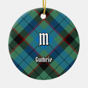 Décoration En Céramique Clan Guthrie Tartan