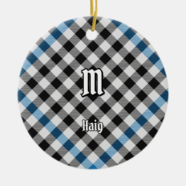 Décoration En Céramique Clan Haig Check Tartan (Devant)