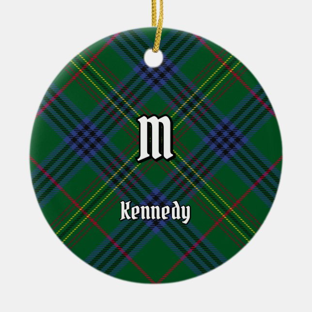 Décoration En Céramique Clan Kennedy Tartan (Devant)