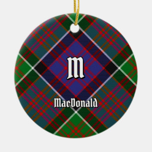 Décoration En Céramique Clan MacDonald de Clanranald Tartan
